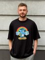 Oversized T-shirt ORNER x Maliunok "Vacation" black: Photo 5
