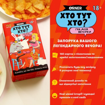 Игра для компании «Кто здесь Кто?»: Фото - ORNER