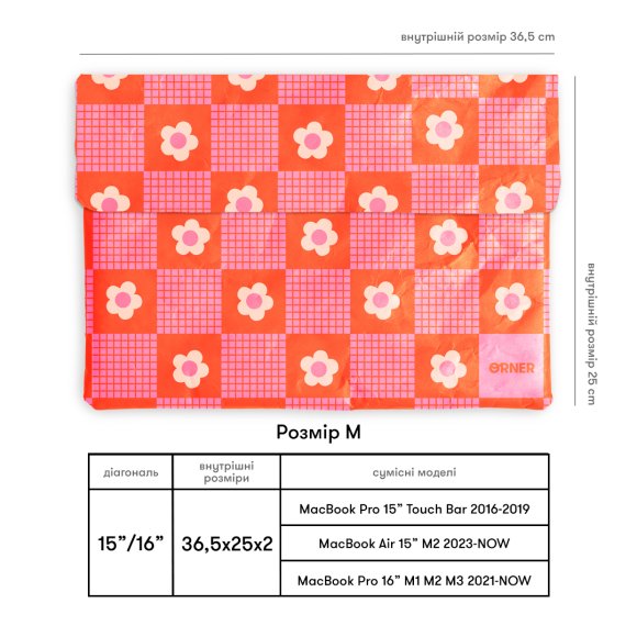 Чехол для ноутбука «Цветы» розовый: Фото