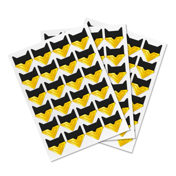 Набір золотих куточків з крафтового паперу на 12 фото: Фото