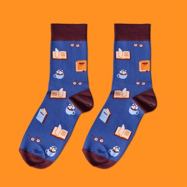 Socks Book Aesthetics blue: photo 2 - ORNER