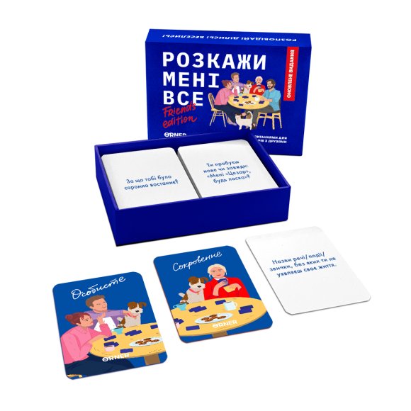 Гра для компанії «Розкажи мені все! Friends edition»: Фото