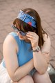 Хустка-косинка «Дерево життя» блакитна: Фото 12