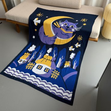 Плед «Колыбельная» синий: Фото - ORNER