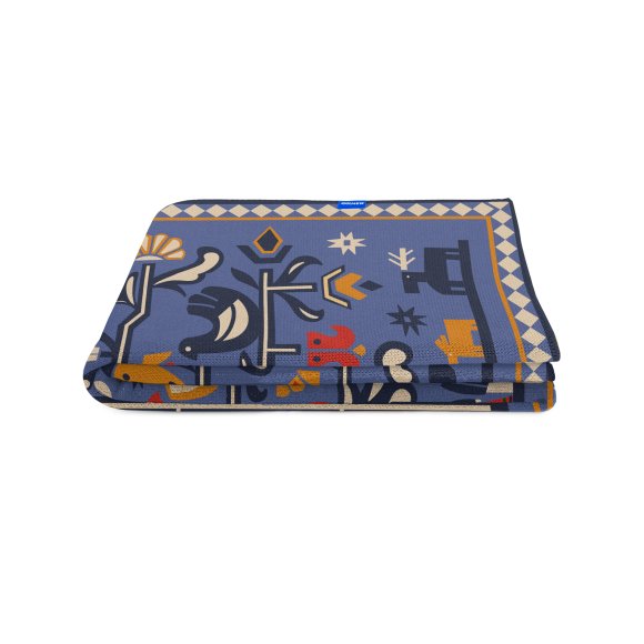 Set of blankets "Tree of Life" beige and "Tree of Life" blue: Photo