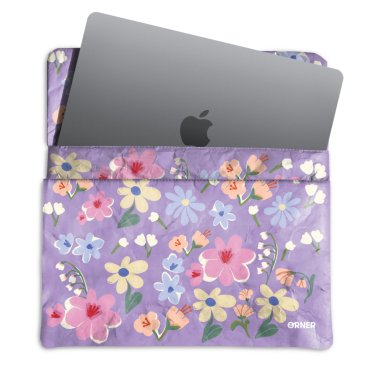 Laptop case Floral lilac: photo - ORNER