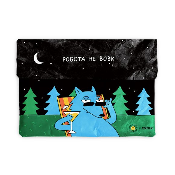 Чехол для ноутбука «Работа не волк»: Фото