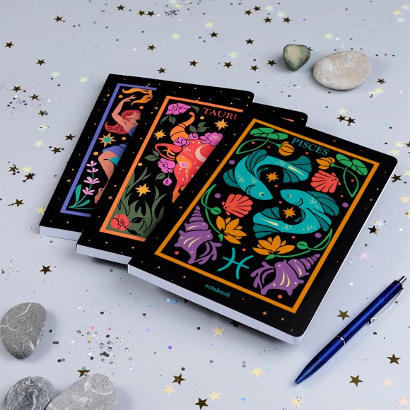 Блокнот в точку «Знак зодиака — Рыбы»: Фото