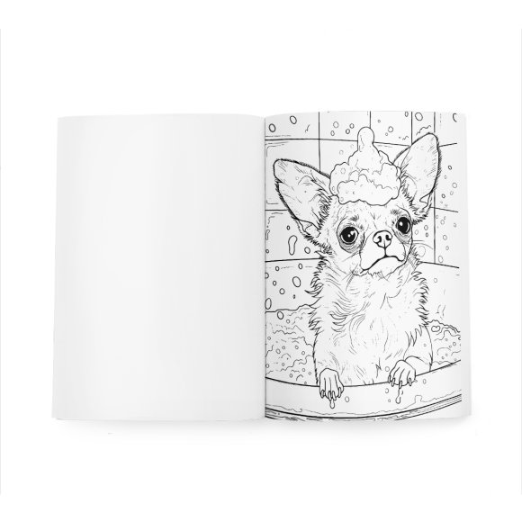 Coloring Book "Happy Dogs Daily Life": Photo