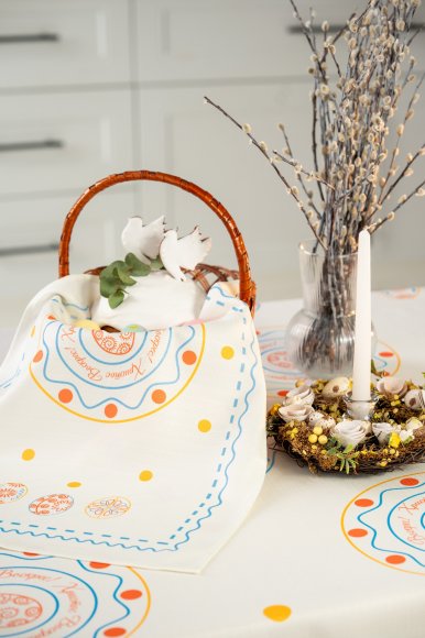 Towel "Easter Moments" light blue 40x70: Photo