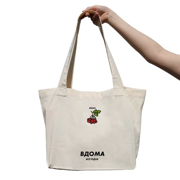 Сумка-шоппер «Дома всё родное: Калина»: Фото
