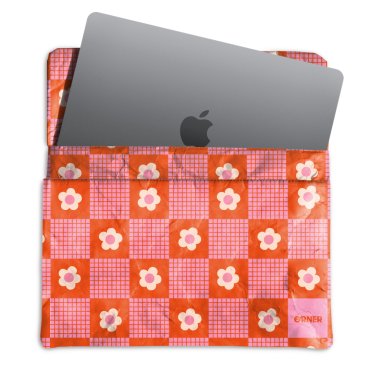 Laptop case Flowers pink: photo - ORNER