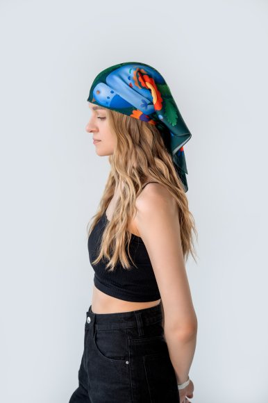 Платок «Изумрудный сад»: Фото