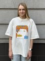 Oversized T-shirt ORNER x Maliunok "Delay" milky: Photo 5