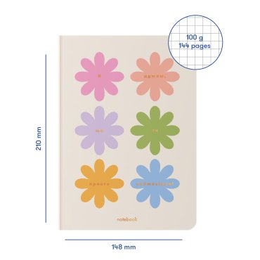 Блокнот в клетку «Ты — невероятная!» бежевый: Фото - ORNER