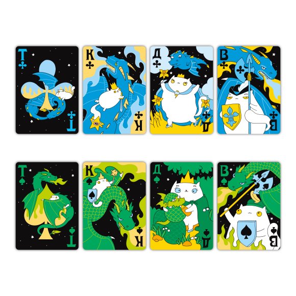 Игральные карты «Коты и Драконы»: Фото