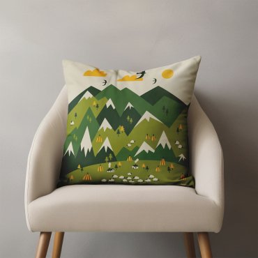 Подушка «Украинские горы»: Фото - ORNER