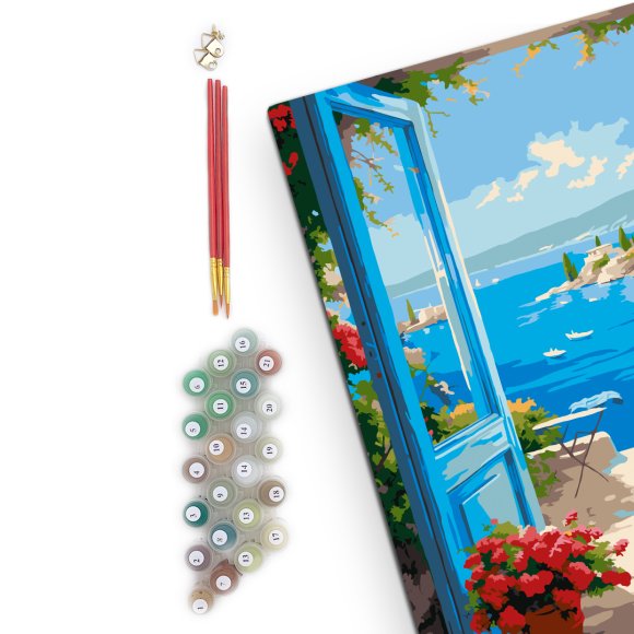 Painting by numbers "Lazure landscape": Photo