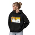 Oversized hoodie ORNER x MALIUNOK "Coffeeholic" black: Photo 2