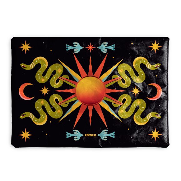 Чохол для ноутбука «Сонце» чорний: Фото