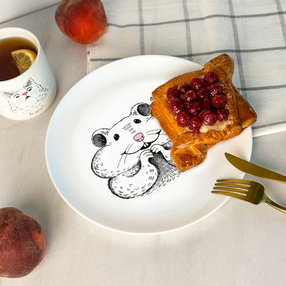 Plate "Hamster": Photo