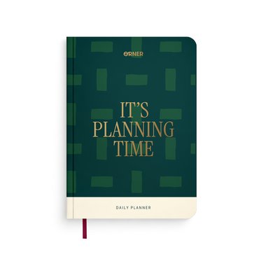 Планер-дневник «It’s planning time» зеленый: фото - ORNER
