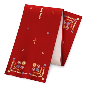 Runner Embroidered Patterns red: photo - ORNER