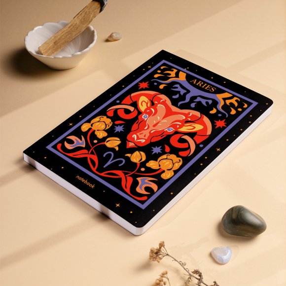 Блокнот в точку «Знак зодиака — Овен»: Фото