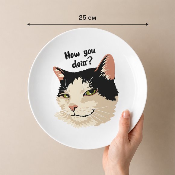 Тарелка «How you doin’?»: Фото