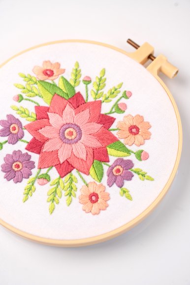 Набор для вышивания Ø160 мм «Весенний букет»: Фото
