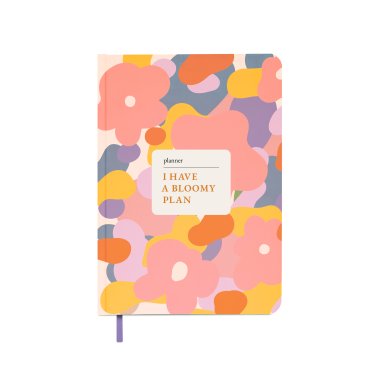 Mini Planner “I HAVE A BLOOMY PLAN mini” colorful: photo - ORNER