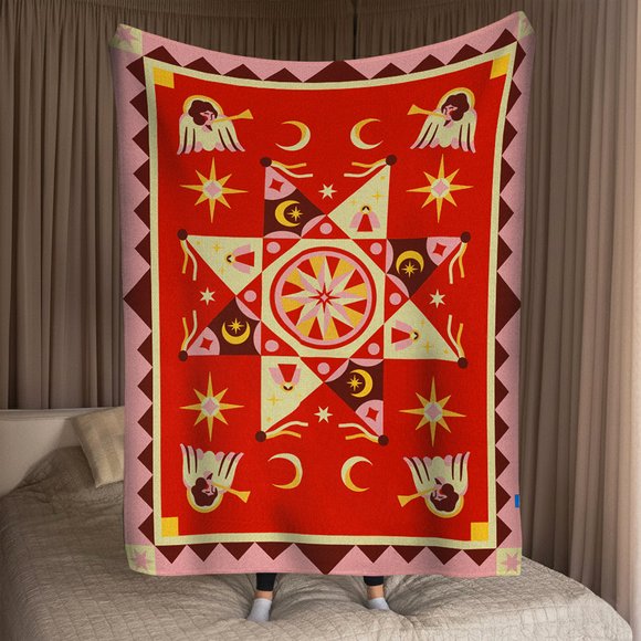 Blanket "Christmas Star" 130х170 cm red: Photo