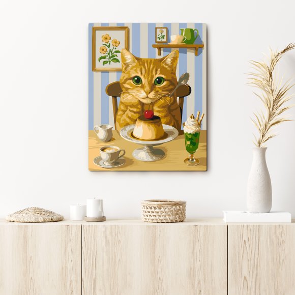 Paint by numbers "Cat Treats": Photo