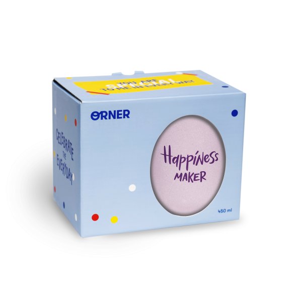 Чашка фиолетовая «Happiness maker»: Фото