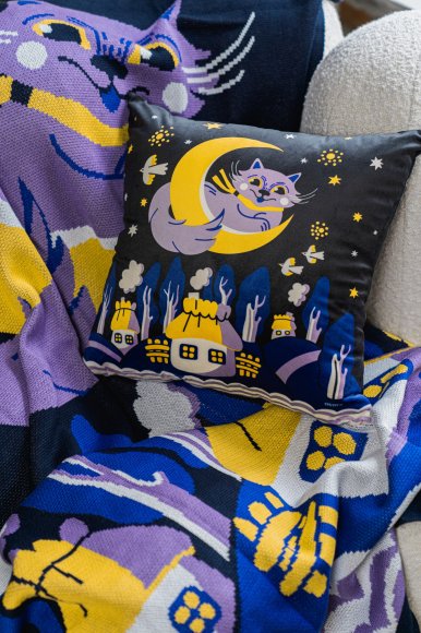 Подушка «Колыбельная» синяя: Фото