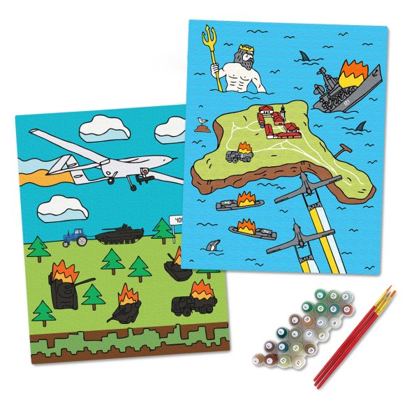 Картина по номерам «Где-то в Черном море» и картина по номерам «Где-то возле Херсона»: Фото