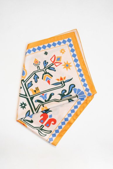 Хустка «Дерево життя» бежева: Фото