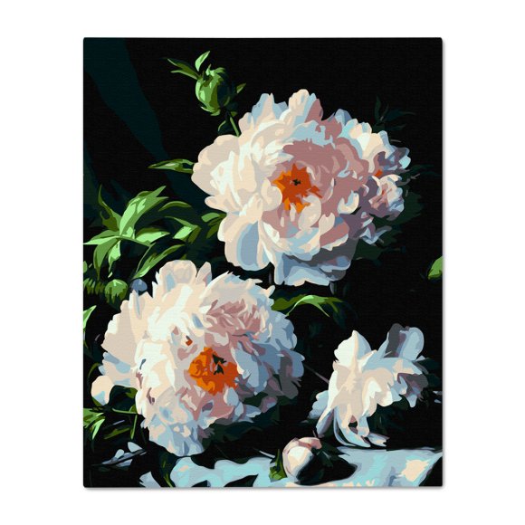 Painting by Numbers: Peonies in Radiance: Photo