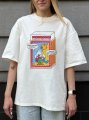 Oversized T-shirt ORNER x Maliunok "You’ll burn out" milky: Photo 4