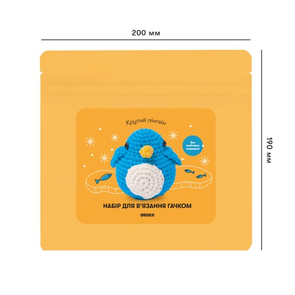 Набор для вязания крючком «Пингвин»: Фото