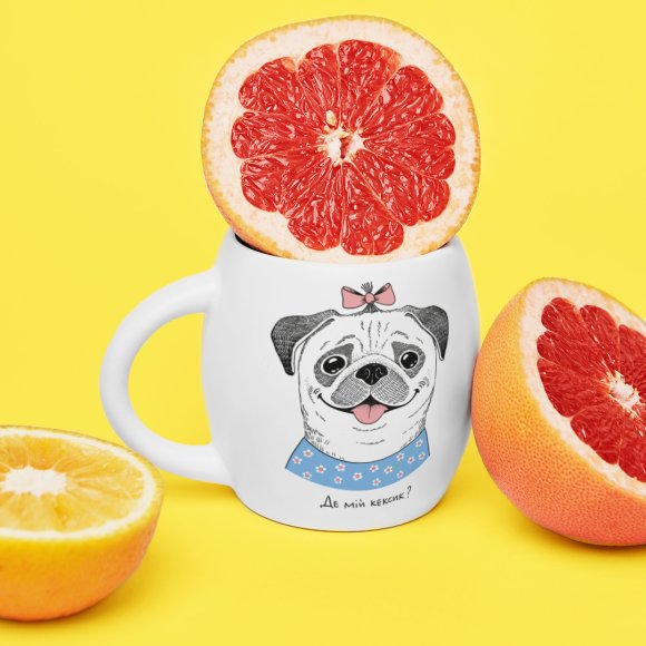 Mug Lady Pug: Photo