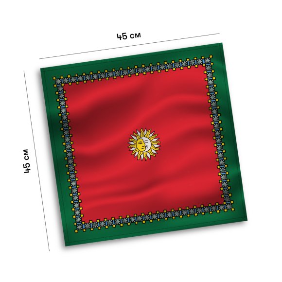 Зеленая скатерть для ТАРО «‎Вышивка»: Фото