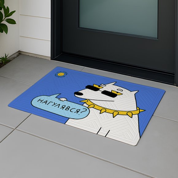 Килим придверний ORNER x Maliunok «Нагулявся»: Фото