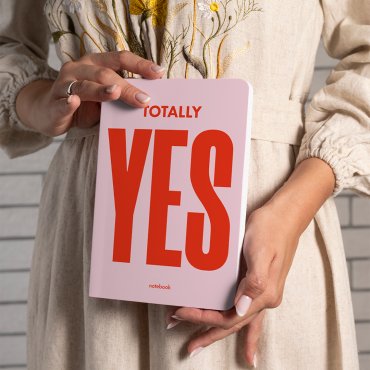 Блокнот в клетку Totally YES розовый: Фото - ORNER