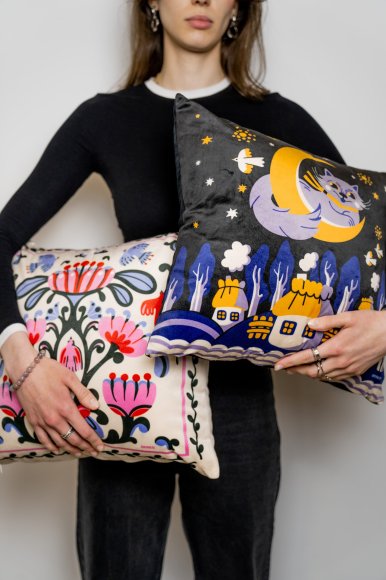 Подушка «Колыбельная» синяя: Фото