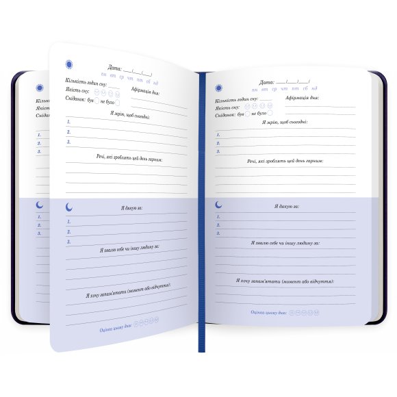 Gratitude Journal "Night Sky" Blue: Photo