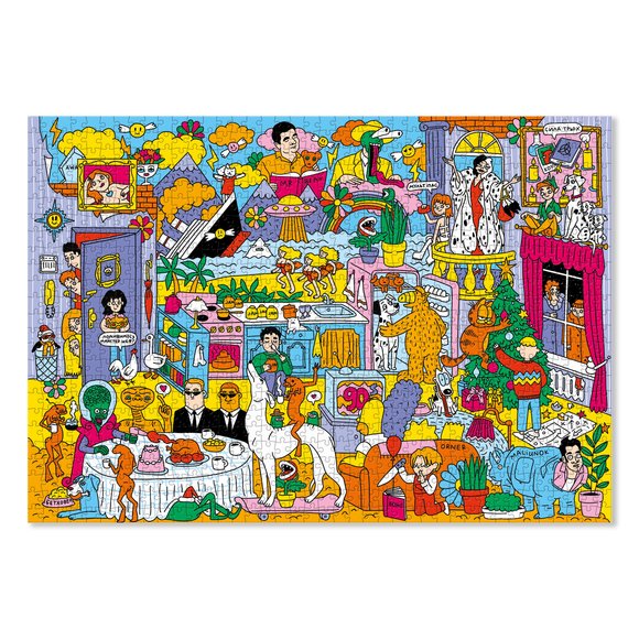 Puzzle ORNER Back to the 90's. Movies and TV-series 1000 elements: Photo