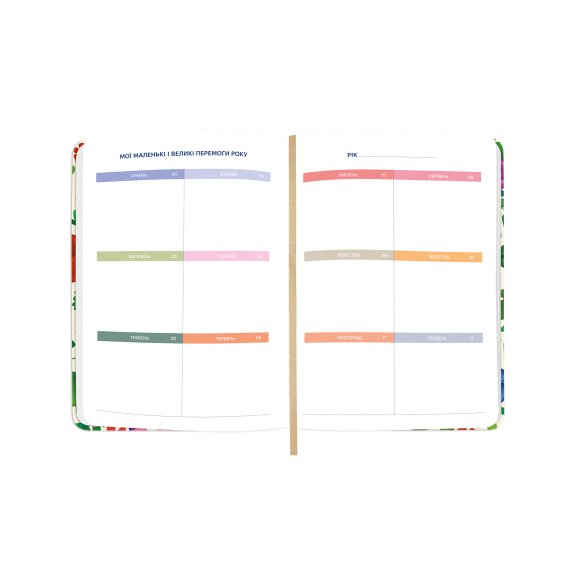 Planner "I HAVE A BRAVE PLAN" flowers beige: Photo