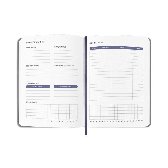 Planner-diary "Planner of a very serious person" gray: Photo