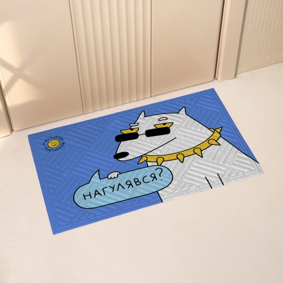 Килим придверний ORNER x Maliunok «Нагулявся»: Фото